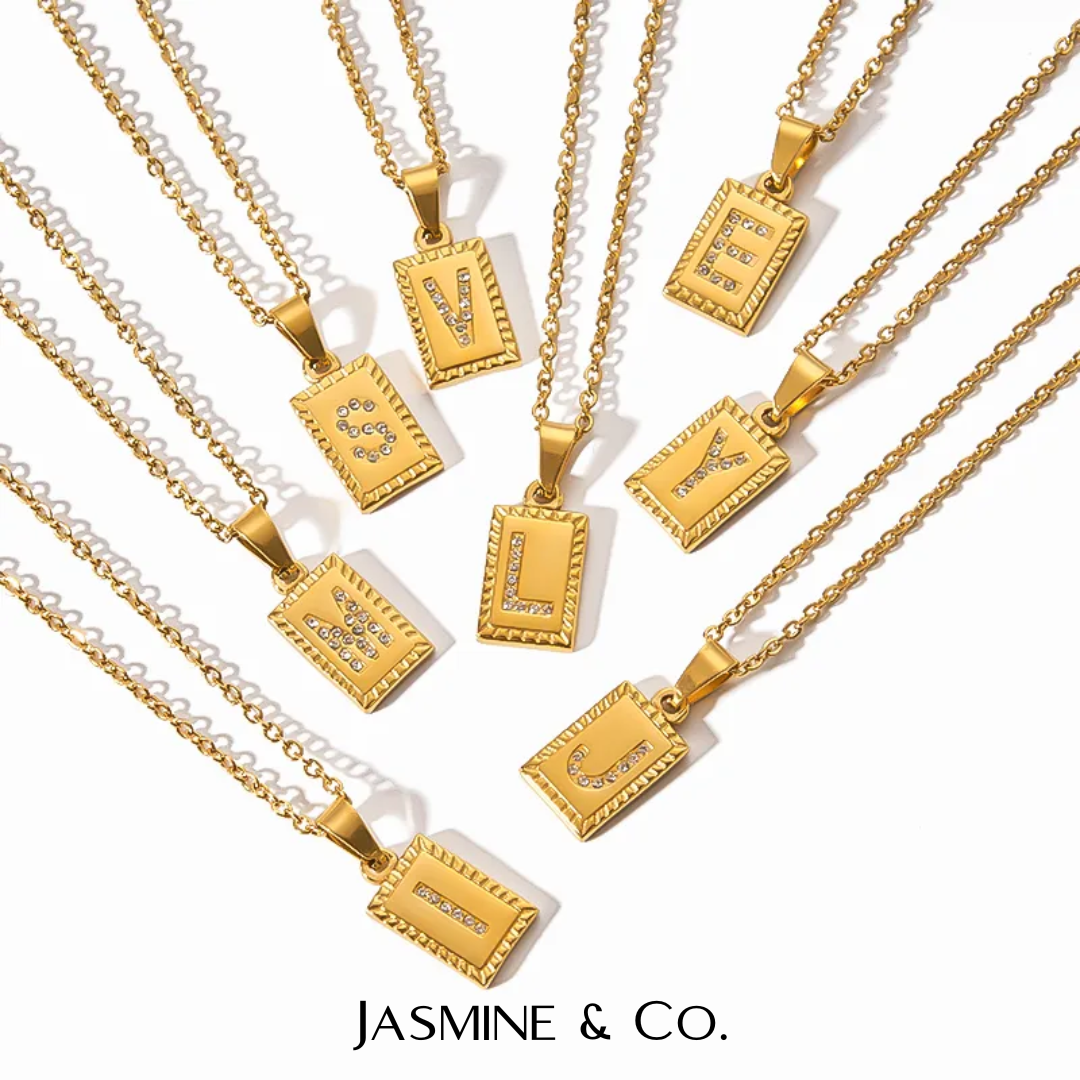 Sweet Heart Initial Pendant Chain
