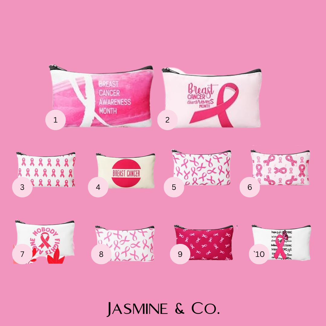 Breast Cancer Awareness Pouches