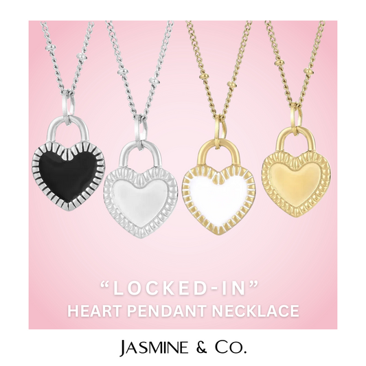 Lock In Heart Pendant Necklace