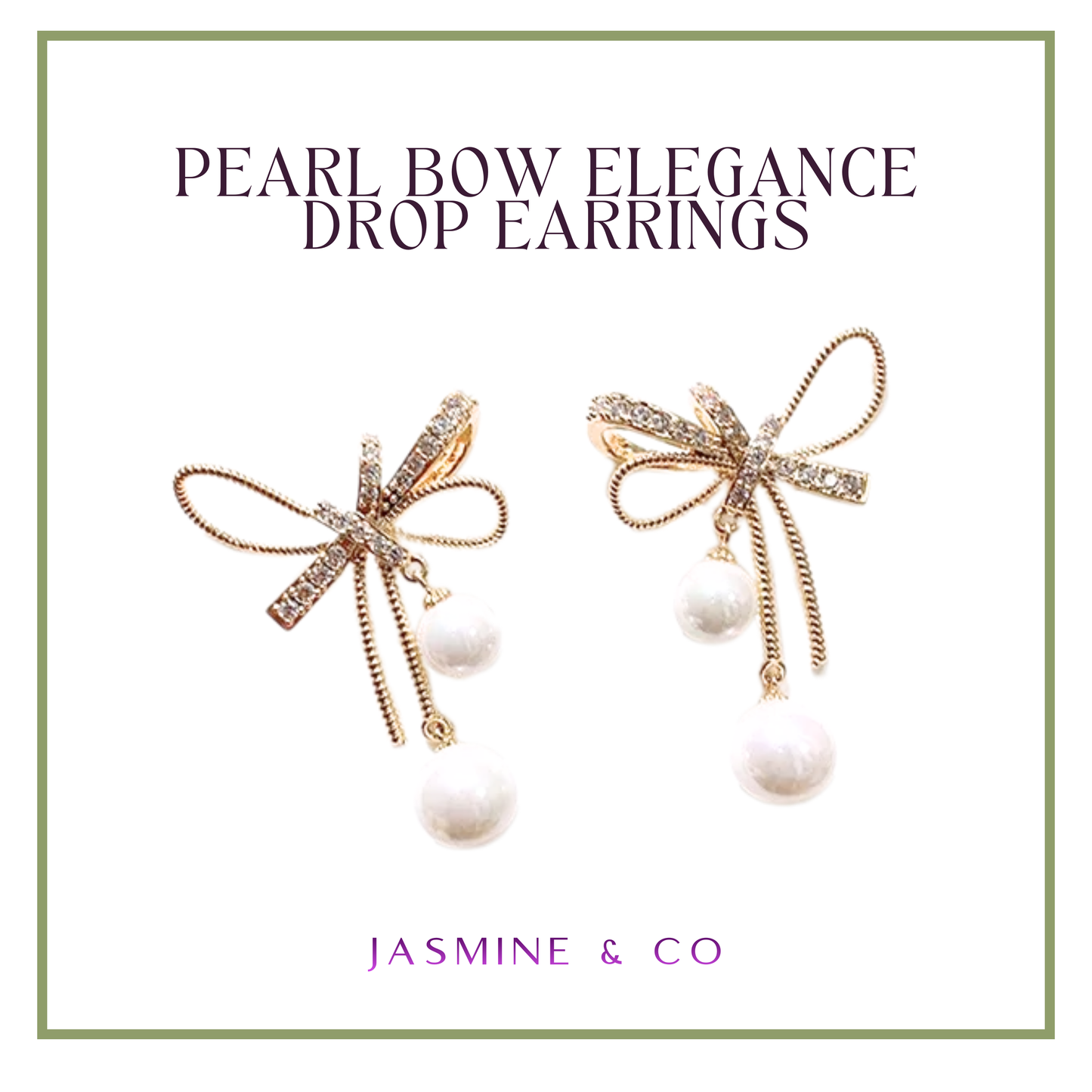 Pearl Bow Elegance Earrings