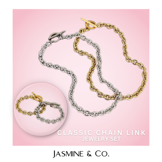 Classic Cable Link Jewelry Set