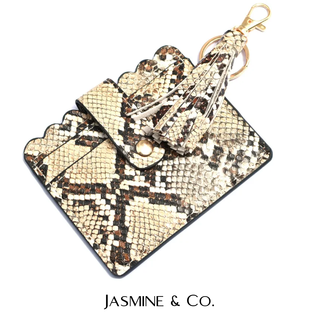 Snake Skin Keychain Wallet