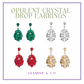 Opulent Crystal Drop Earrings