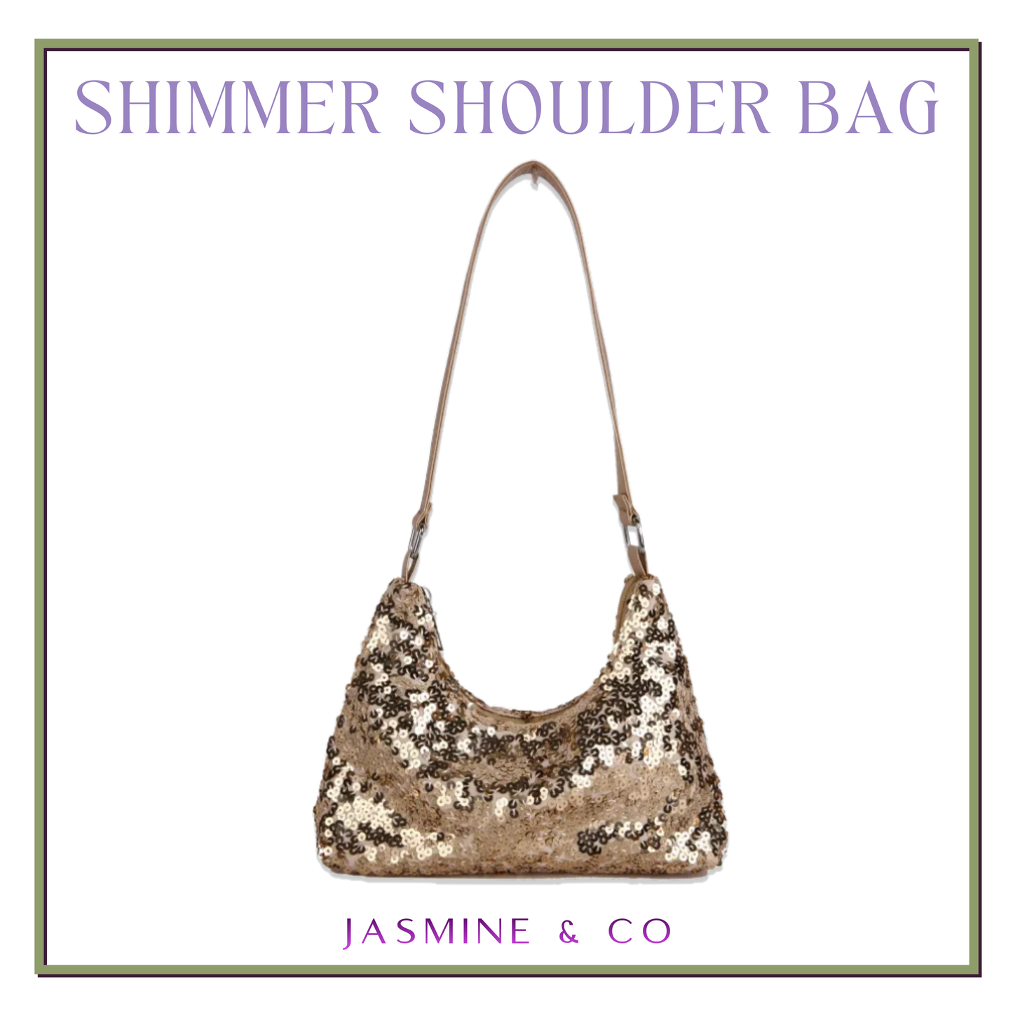 Gold Shimmer Shoulder Bag