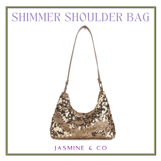 Gold Shimmer Shoulder Bag
